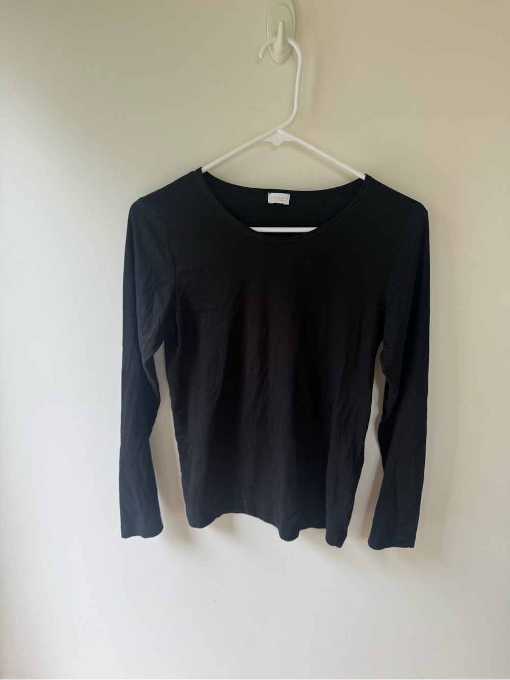 Zimmerli women’s sea island black long sleeve small